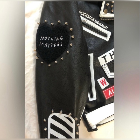 AZALEA WANG RUN ME MY MONEY STUDDED MOTO JACKET - Picture 6 of 12